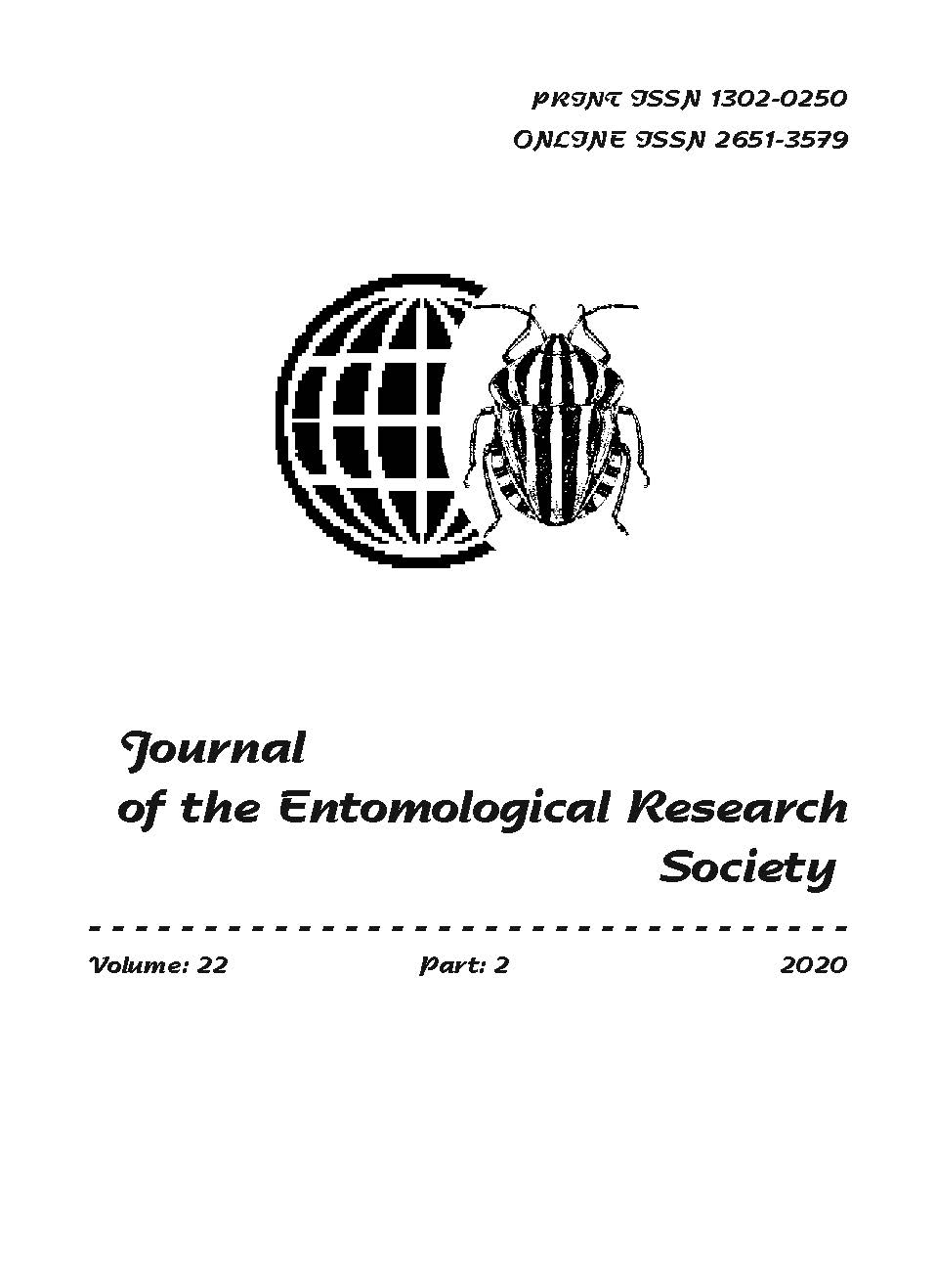 					View Vol. 22 No. 2 (2020): Journal of the Entomological Research Society
				